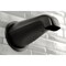 Kingston Brass Tub and Shower Faucet, Matte Black, Wall Mount KBX8130EFL - alternate 4